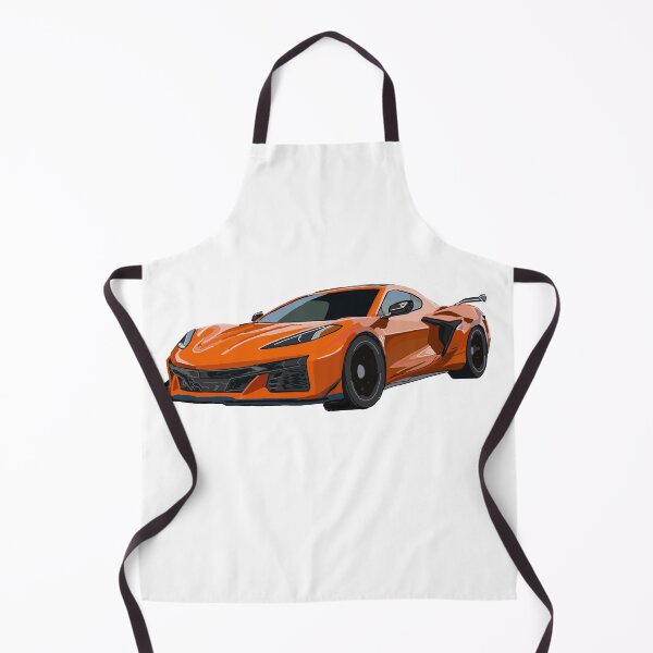 Item preview, Hand Drawn Orange Sports Car C8 2020-2025 designed and sold by laughingwillows.