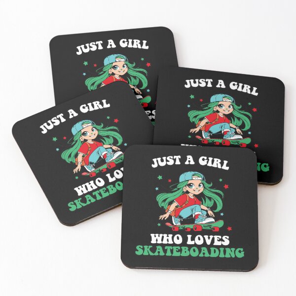 Item preview, JUST A GIRL WHO LOVES SKATEBOARDING  designed and sold by BRROOLY.