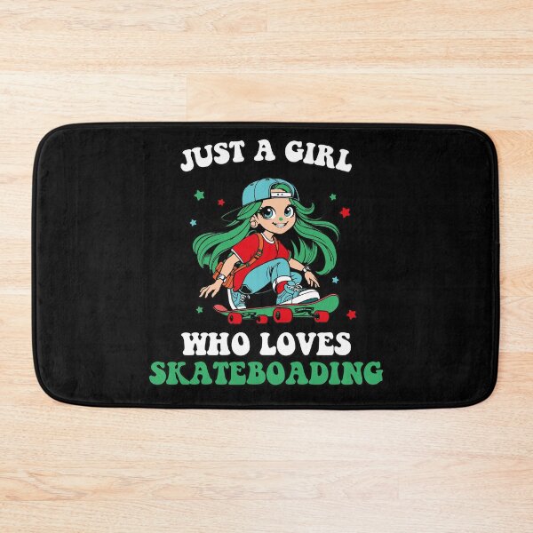 Item preview, JUST A GIRL WHO LOVES SKATEBOARDING  designed and sold by BRROOLY.