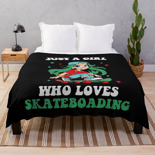 Item preview, JUST A GIRL WHO LOVES SKATEBOARDING  designed and sold by BRROOLY.