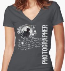 The Alchemy of Photography Women's Fitted V-Neck T-Shirt