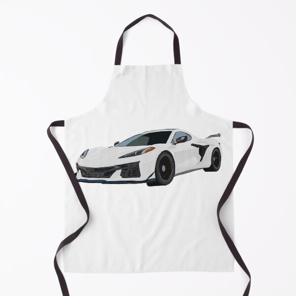 Item preview, Hand Drawn White Sports Car C8 2020-2025 designed and sold by laughingwillows.