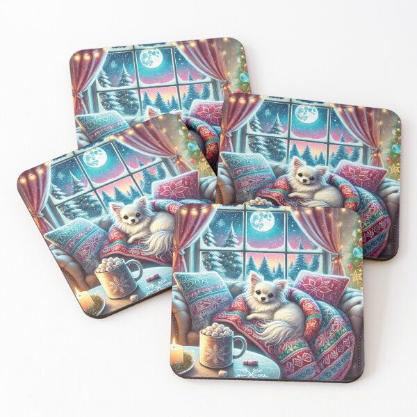 Item preview, Christmas Scene Chihuahua  designed and sold by pawspower.