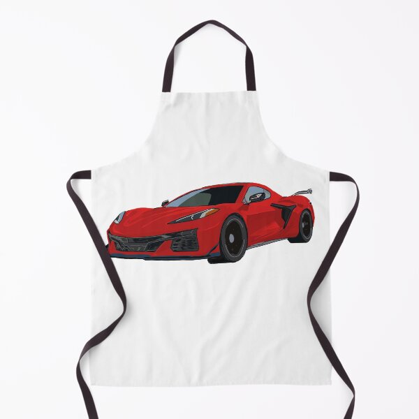 Item preview, Hand Drawn Torch Red Sports Car C8 2020-2025 designed and sold by laughingwillows.