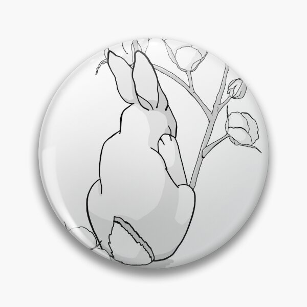 Item preview, Cottontail Black and White designed and sold by etchBstudios.