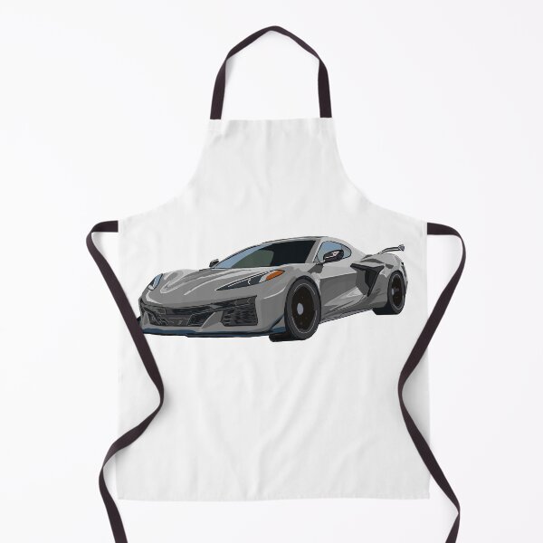 Item preview, Hand Drawn Silver Grey Sports Car C8 2020-2025 designed and sold by laughingwillows.