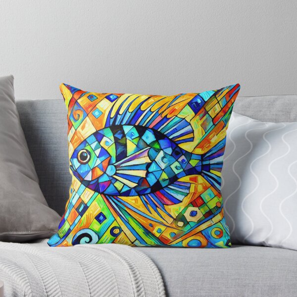 Item preview, Colorful Bluegill in Geometric Patterns designed and sold by ChrisButler.