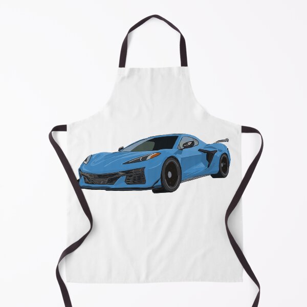 Item preview, Hand Drawn Rapid Blue Sports Car C8 2020-2025 designed and sold by laughingwillows.
