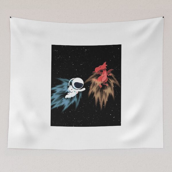 Item preview, Space wars Martian vs dragon  designed and sold by Merch-tians.