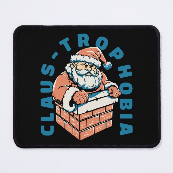 Item preview, Claustrophobia - Claustrophobic Santa going Down Chimney Funny Christmas Ugly Holiday Sweaters Funny New Year 2025 designed and sold by Any Color Designs.