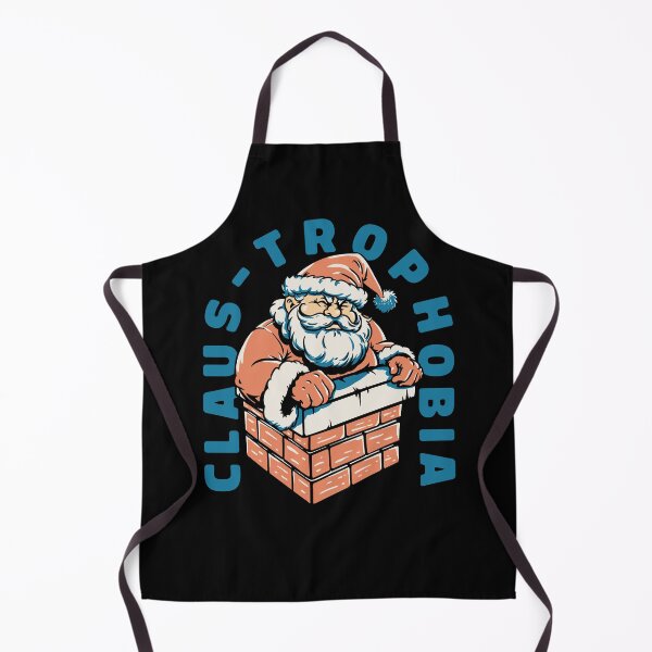 Item preview, Claustrophobia - Claustrophobic Santa going Down Chimney Funny Christmas Ugly Holiday Sweaters Funny New Year 2025 designed and sold by Any Color Designs.