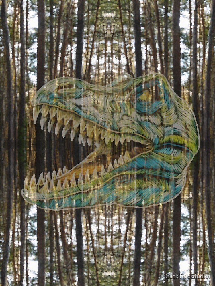 Thumbnail 3 of 3, Scarf, Tree-Rex designed and sold by ClickThisStudio.