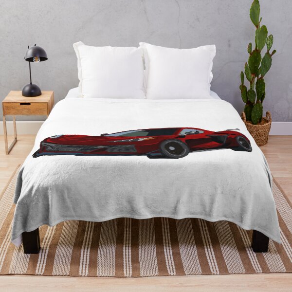 Item preview, Hand Drawn Metallic Red Sports Car C8 2020-2025 designed and sold by laughingwillows.