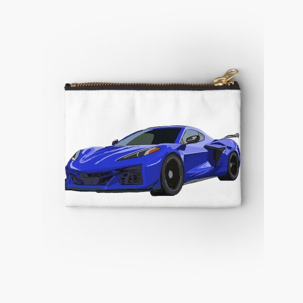 Item preview, Hand Drawn Elkhart Lake Blue Sports Car C8 2020-2025 designed and sold by laughingwillows.