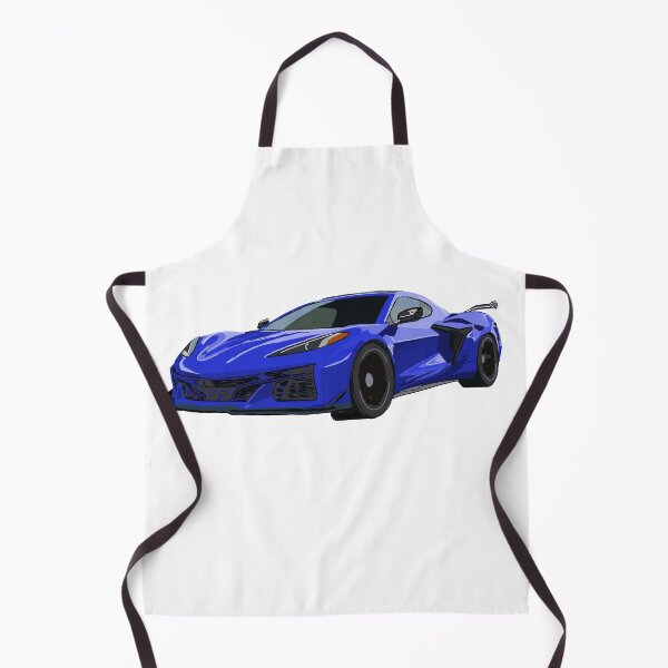 Item preview, Hand Drawn Elkhart Lake Blue Sports Car C8 2020-2025 designed and sold by laughingwillows.