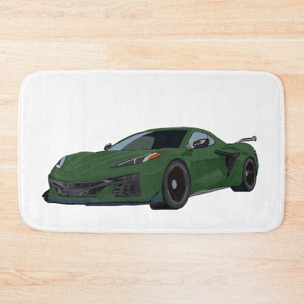 Item preview, Hand Drawn Dark Green Sports Car C8 2020-2025 designed and sold by laughingwillows.