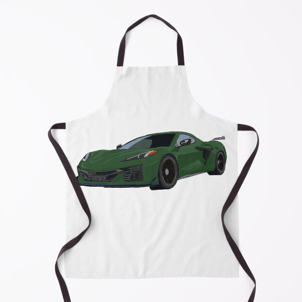 Item preview, Hand Drawn Dark Green Sports Car C8 2020-2025 designed and sold by laughingwillows.