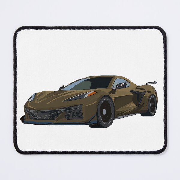 Item preview, Hand Drawn Bronze Brown Sports Car C8 2020-2025 designed and sold by laughingwillows.