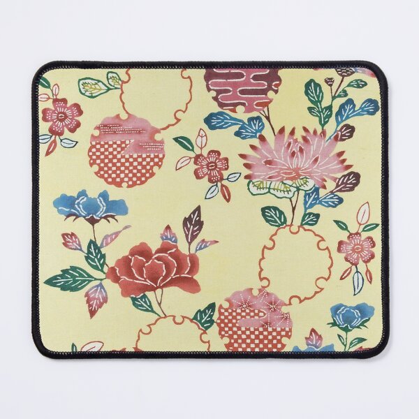 Item preview, Japanese Bingata panel with Chrysanthemums and Snow Circles designed and sold by AnimaliaStar.