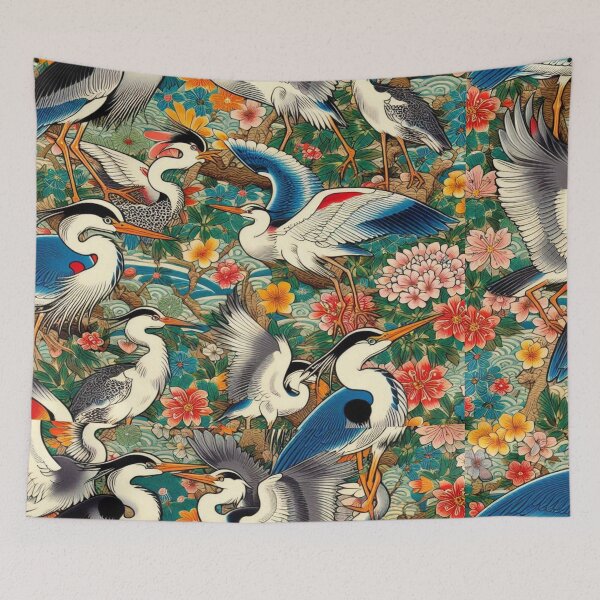 Item preview, herons designed and sold by Wildlife and marine life.