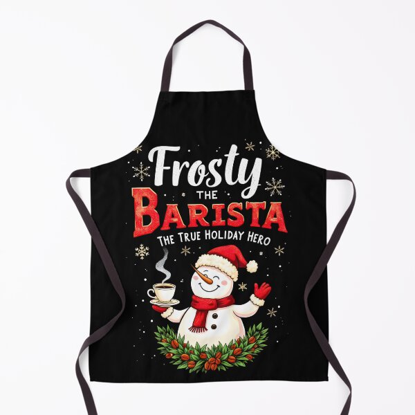 Artikelvorschau, Frosty die Barista Frohe Weihnachten 2024 entworfen und verkauft von VividDripCo.