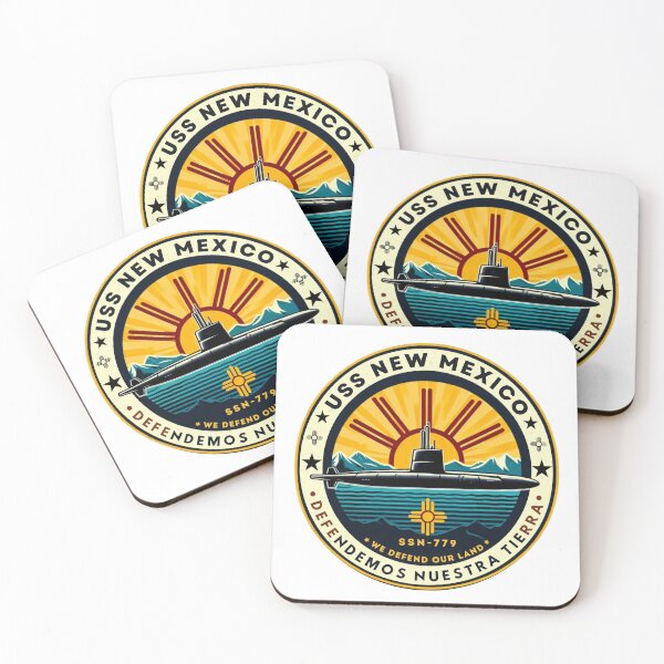 Item preview, USS New Mexico SSN-779 Virginia Class Submarine Kiss-Cut Sticker, Naval Gift, Laptop Decal, Military Decor, Nautical Accessories, Submarine designed and sold by Warhead Collective.