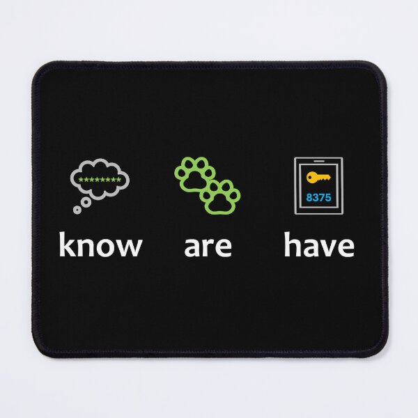 Item preview, MFA Multi Factor Authentication - Cybersecurity Cats (Dark Background) designed and sold by cyberbcat.