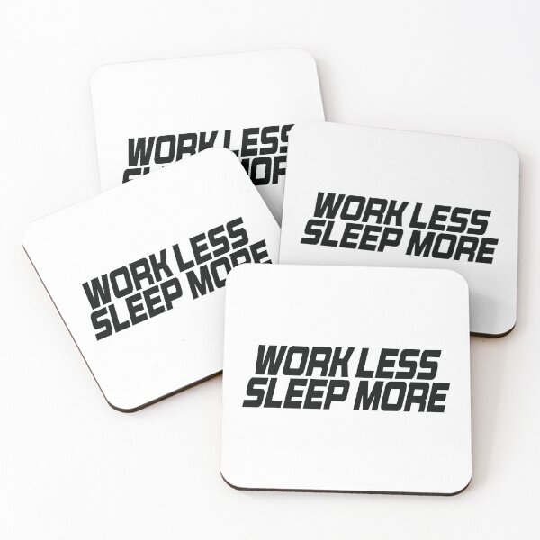 Item preview, Work Less Sleep More designed and sold by the-craft-shop.