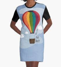 Up, Up and Away Graphic T-Shirt Dress