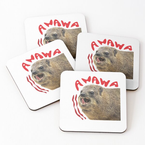 Item preview, hyrax screaming awawa!  designed and sold by wawawover.
