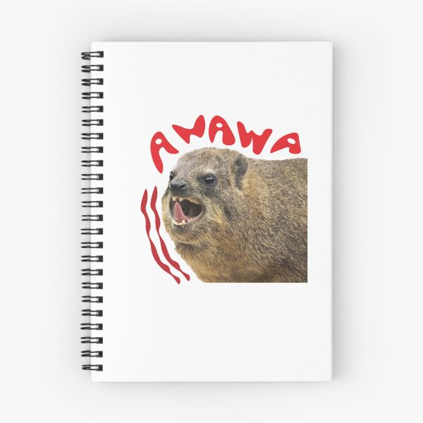 Item preview, hyrax screaming awawa!  designed and sold by wawawover.