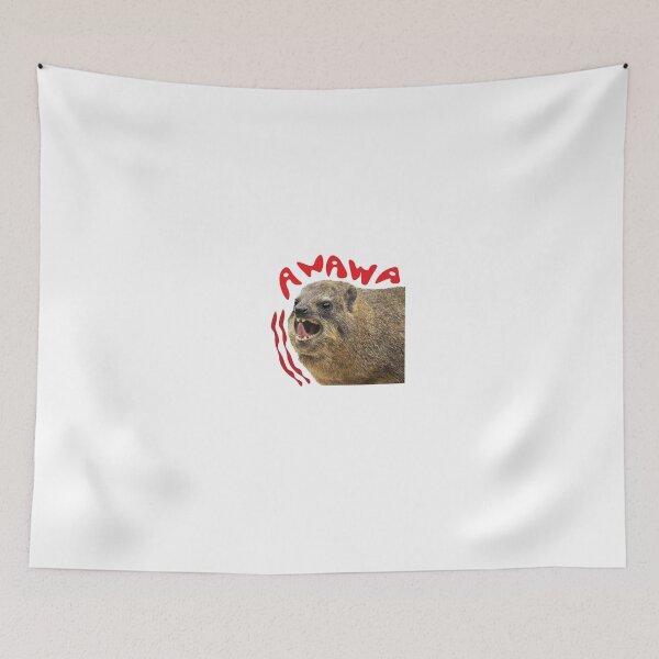 Item preview, hyrax screaming awawa!  designed and sold by wawawover.