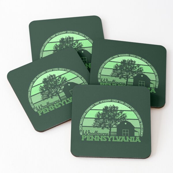 Item preview, Woodbourne Pennsylvania Sunset Retro Vintage Local Pride Logo designed and sold by CRHPOD20.