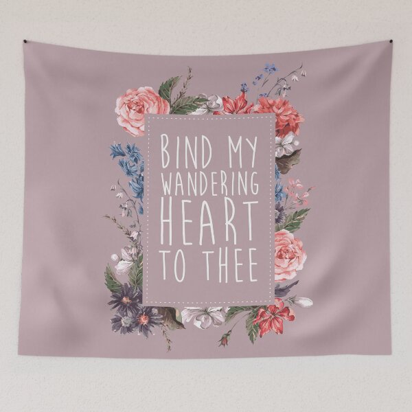 Item preview, Bind my Wandering Heart - Christian Saying designed and sold by ThePoppyPot.