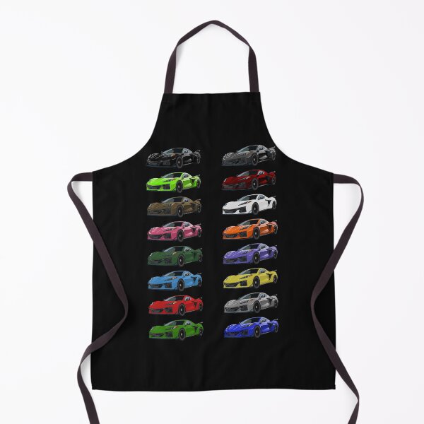 Item preview, Hand Drawn Rainbow of Sports Car C8 2020-2025 designed and sold by laughingwillows.