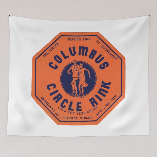 Item preview, Columbus Circle Rink New York New York Skating Rink Sticker Decal Label designed and sold by tislord.