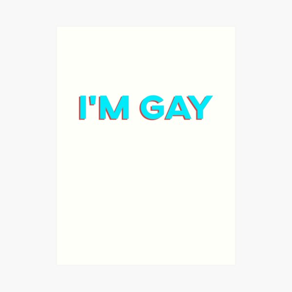 Gay Meme Art Prints Redbubble - its okay im gay colorful rainbow patch lgbt roblox