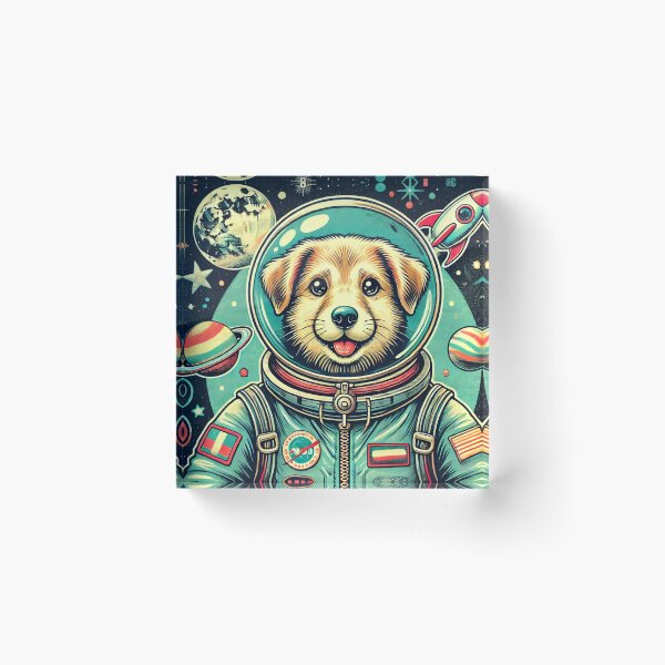 Item preview, Astronaut Dog in Space designed and sold by Porosenok.