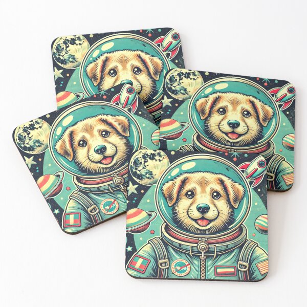 Item preview, Astronaut Dog in Space designed and sold by Porosenok.