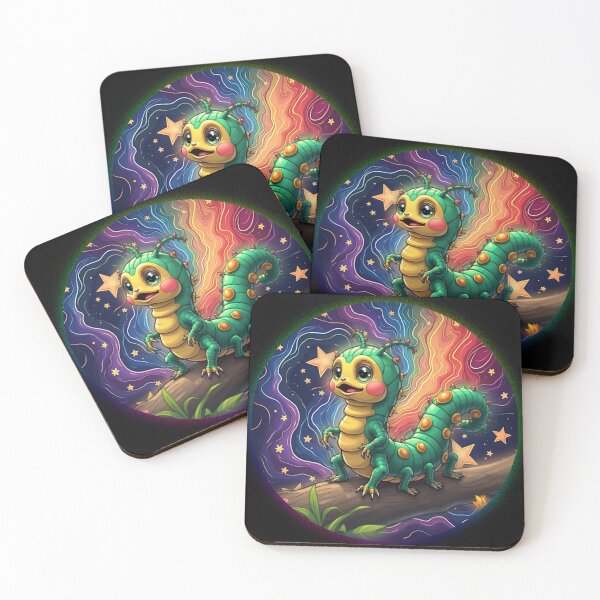 Item preview, Caterpillar in Space designed and sold by LevonsCrazyArt.