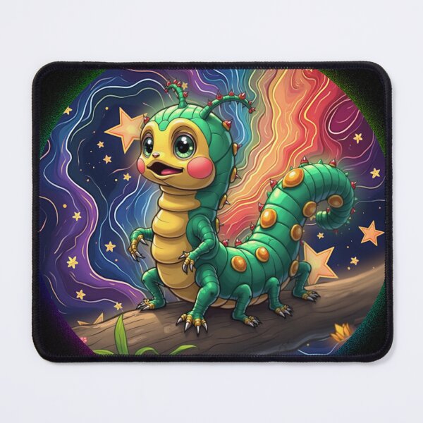 Item preview, Caterpillar in Space designed and sold by LevonsCrazyArt.