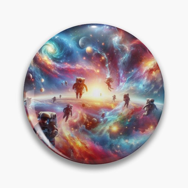 Item preview, Astronauts Floating Through the Universe designed and sold by WyckedLynn.