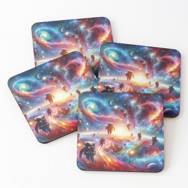 Item preview, Astronauts Floating Through the Universe designed and sold by WyckedLynn.