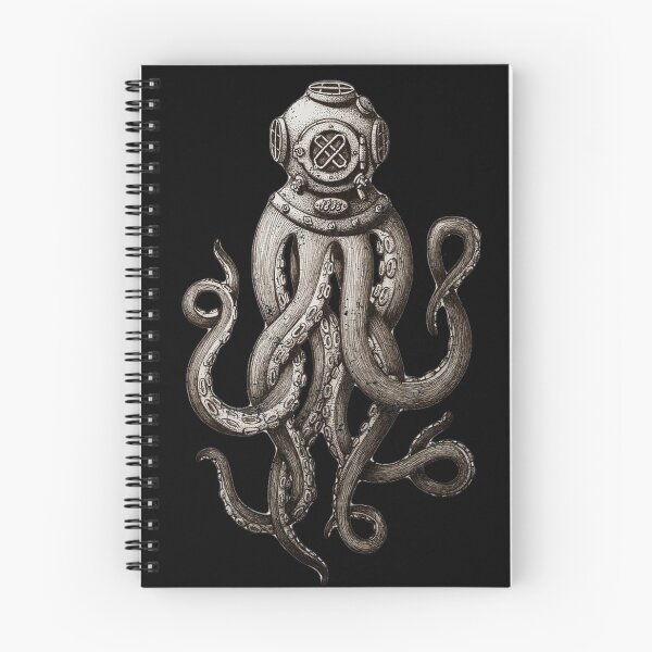 Item preview, Strange Vintage SCUBA Diving Octopus Kraken T-shirts and Gifts designed and sold by Robert Diebold.