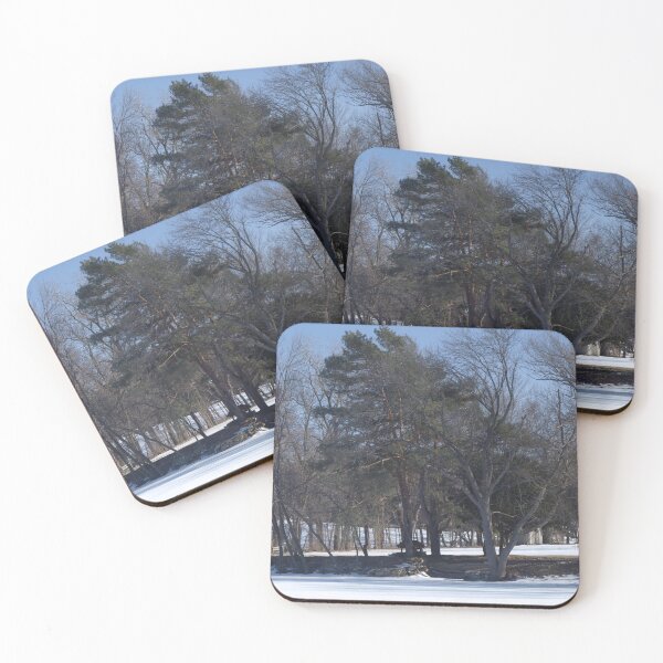 Item preview, Winter Trees in Snow Under Blue Sky designed and sold by CountyKent.