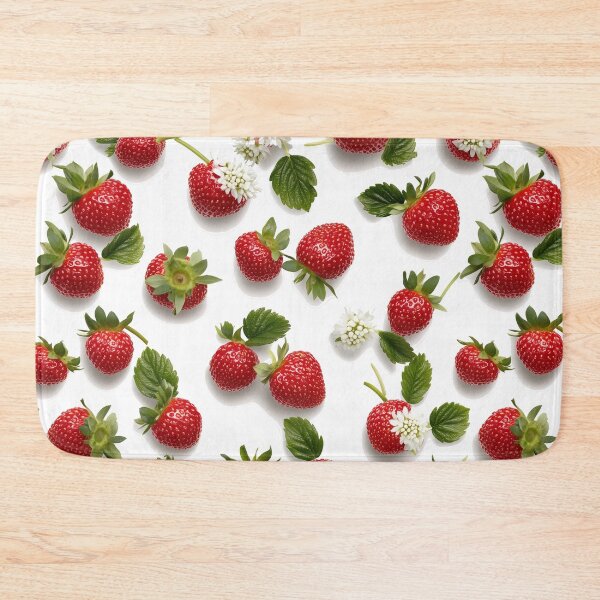 Item preview, Minimalist Strawberries on White Canvas designed and sold by Rui Mythic Studio.