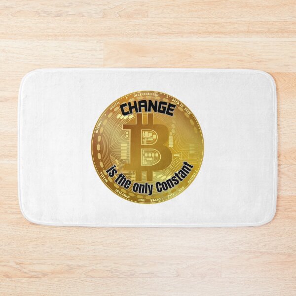 Item preview, Change Is The Only Constant Inspirational Quote Gifts For Bitcoin and Cryptocurrency Lovers designed and sold by kassiekewl.