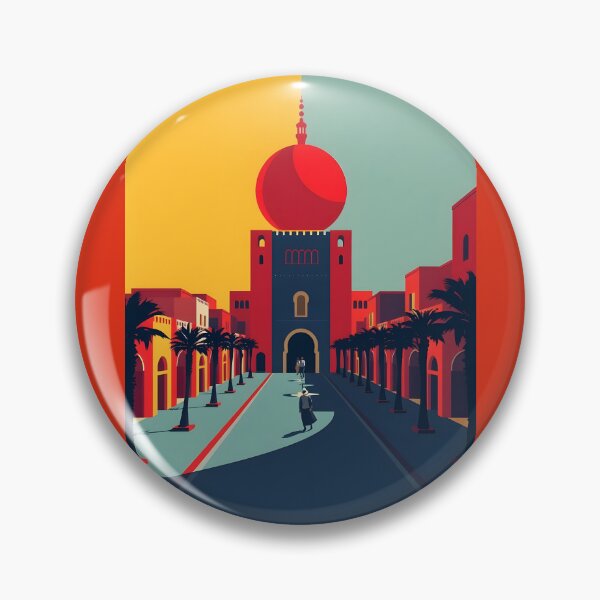 Item preview, Marrakech The Red City In POP Art Style designed and sold by Wiss2Arts.