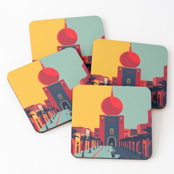 Item preview, Marrakech The Red City In POP Art Style designed and sold by Wiss2Arts.