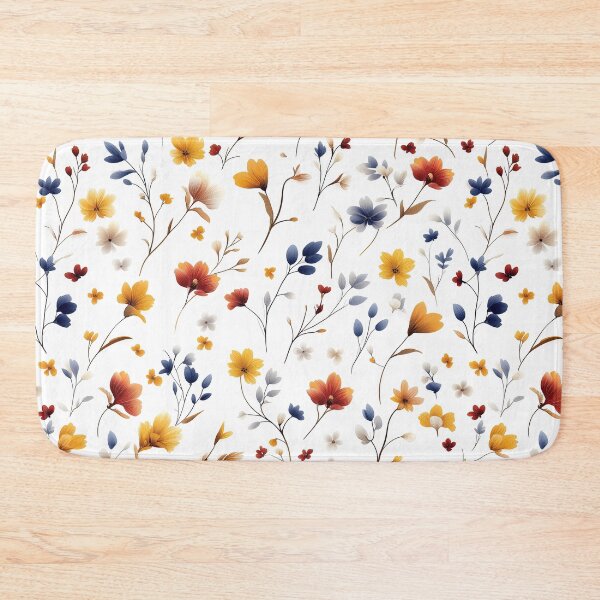 Item preview, Sparse Wildflower Patterns on White designed and sold by Rui Huang.
